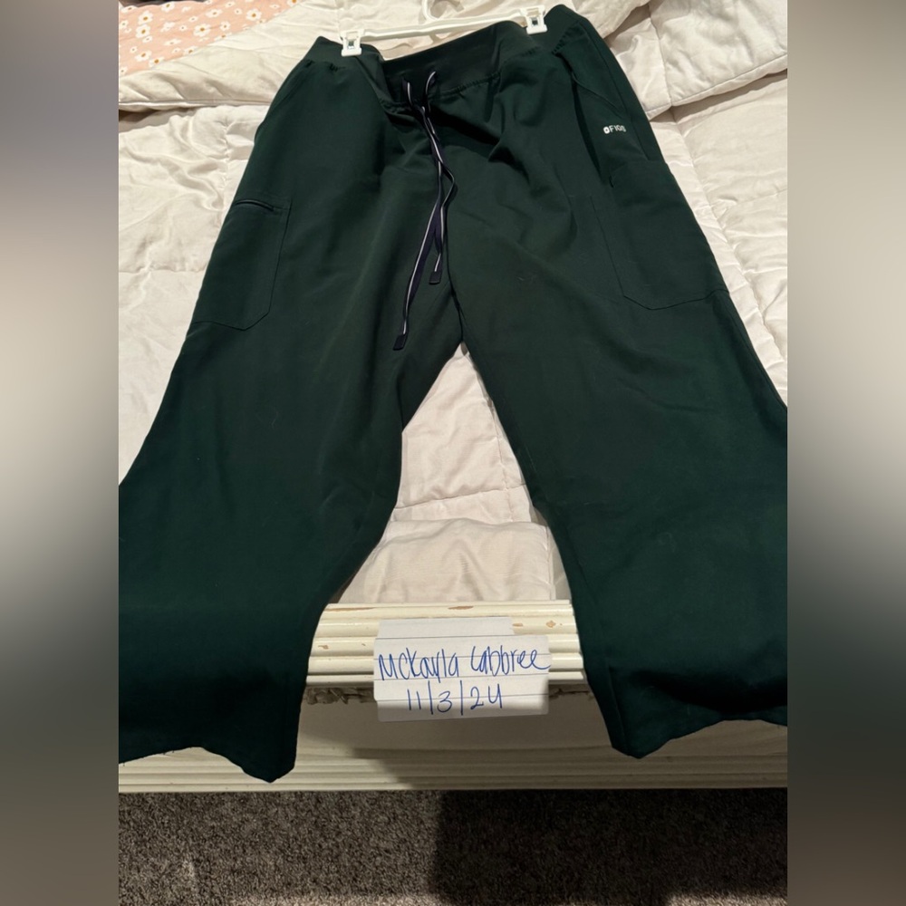 British racing green scrub bottoms